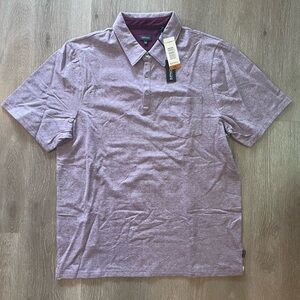 NWT Buffalo David Bitton Purple Heathered Polo Shirt XXL